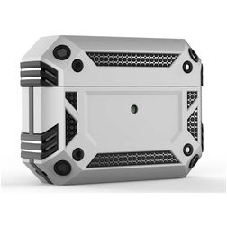 Mobigear Armor Coque Apple AirPods Pro 1 Coque Rigide Antichoc - Argent