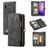 Caseme 008 Housse Samsung Galaxy S10 Plus Etui avec Coque Détachable Porte-Monnaie - Noir