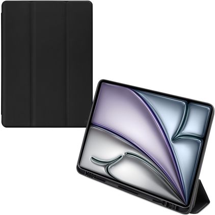 Mobilize Solid Folio Coque iPad Air 13 Pouces (2024) Etui - Noir