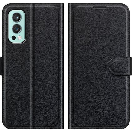 Mobigear Classic OnePlus Nord 2 Étui Portefeuille - Noir
