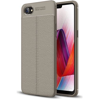 Mobigear Luxury Coque OPPO A3 Coque arrière en TPU Souple - Gris