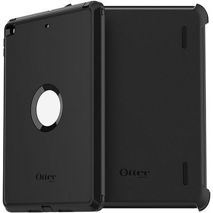 OtterBox Defender Coque iPad 9 (2021) Coque Arrière Rigide Antichoc + Support Amovible - Noir