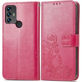 Mobigear Clover Housse TCL 30 SE Etui Porte-Monnaie - Magenta