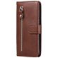 Mobigear Zipper Housse Samsung Galaxy S23 Etui Porte-Monnaie - Marron
