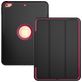 Mobigear Tri-Fold Folio Coque iPad 6 (2018) Etui - Noir / Magenta