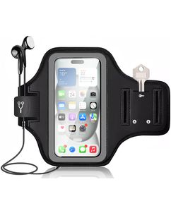 Mobigear Go Active Coque de Sport Brassard Brassard Téléphone en Neoprène - Large - Noir