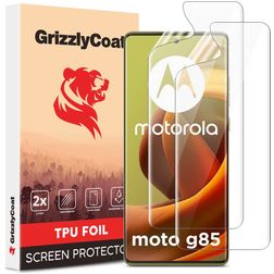 GrizzlyCoat Motorola Moto G85 Hydrogel TPU Protection d'écran - Compatible coque (Lot de 2)