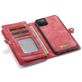 Caseme 008 Housse iPhone 11 Pro Etui avec Coque Détachable Porte-Monnaie - Rouge
