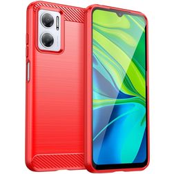 Mobigear Brushed Slim Coque Xiaomi Redmi 10 5G Coque arrière en TPU Souple - Rouge