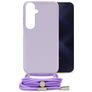 Mobilize Lanyard Gelly Samsung Galaxy A15 Coque avec cordon en TPU Souple - Pastel Purple