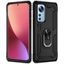 Mobigear Armor Ring Coque Xiaomi 12X Coque arrière Rigide Anti-Chocs avec Anneau-Support - Noir