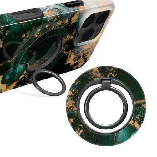 MIO Holder MagSafe Bague téléphone - Green Marble Universel