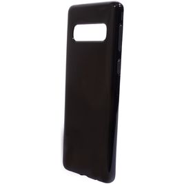 Mobiparts Classic Coque Samsung Galaxy S10 Coque arrière en TPU Souple - Noir
