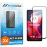 Mobigear Premium Motorola Moto G24 Verre trempé Protection d'écran - Compatible Coque - Noir (Lot de 2)