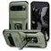 Mobigear Armor Ring Cam Slide Google Pixel 9 Pro XL Plastique rigide Coque arrière Antichoc avec bague de maintien et cache caméra coulissant - Vert