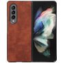 Mobigear Excellent Coque Samsung Galaxy Z Fold 4 Coque arrière Rigide - Marron