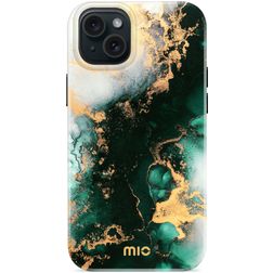 MIO Coque iPhone 14 Plus MagSafe Coque arrière Rigide - Green Marble