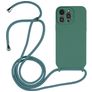 Mobigear Lanyard iPhone 15 Pro Coque avec cordon en Silicone - Vert