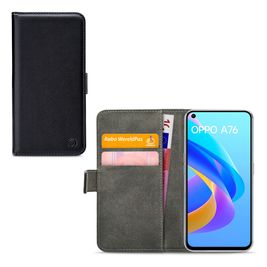 Mobilize Classic Gelly Wallet Housse OPPO A76 Etui Porte-Monnaie - Noir