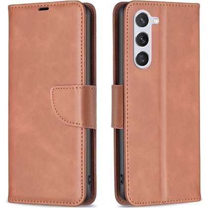 Mobigear Excellent Housse Samsung Galaxy S23 Etui Porte-Monnaie - Marron