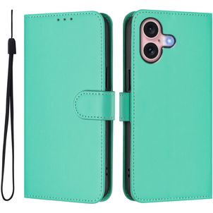 Mobigear Urban Wallet Housse iPhone 16 Etui Porte-Monnaie - Vert