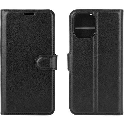 Mobigear Classic Housse iPhone 12 Mini Etui Porte-Monnaie - Noir