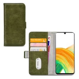Mobilize Elite Gelly Housse Samsung Galaxy A33 Etui Porte-Monnaie - Vert