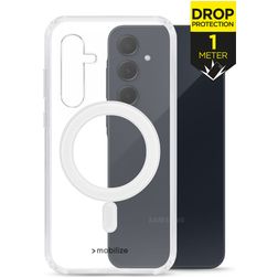 Mobilize Naked Protection Transparent Samsung Galaxy A35 MagSafe Plastique rigide Coque arrière Antichoc - Transparent