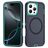 Mobigear Rugged Mag Coque iPhone 16 Pro Max MagSafe Coque arrière Rigide Anti-Chocs - Dark Blue