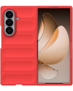 Mobigear Bumpy Coque Samsung Galaxy Z Fold 8 Ultra Coque arrière en TPU Souple - Rouge