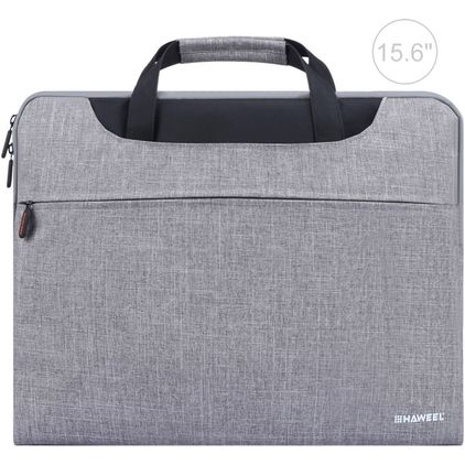Haweel Oxford Sacoche Ordinateur portable 15 - 16 Pouces Sacoche ordinateur + Poignée - Gris
