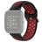 Mobigear Sport Plus Buckle Bracelet Silicone Fitbit Versa 2 Fermeture boucle ardillon - Noir / Rouge