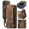 Caseme 008 Housse iPhone 12 Pro Max Etui avec Coque Détachable Porte-Monnaie - Marron