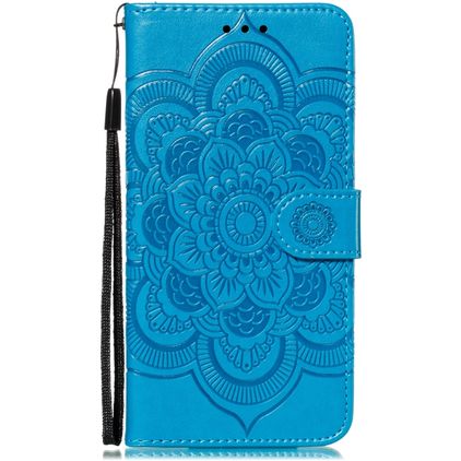 Mobigear Mandala Housse iPhone 11 Etui Porte-Monnaie - Bleu