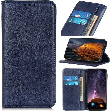 Mobigear Classic Elegance Housse iPhone SE (2022) Etui Porte-Monnaie - Bleu