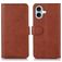 Mobigear Wallet Housse iPhone 17 Etui Porte-Monnaie - Marron
