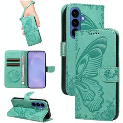 Mobigear Butterfly Housse Samsung Galaxy S26 Etui Porte-Monnaie - Vert