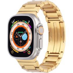 Mobigear Berlin Bracelet Acier Apple Watch Fermeture boucle déployante - 42/41/40/38 mm - Or