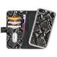 Mobilize Magnet Zipper Housse iPhone SE (2020) Etui avec Coque Détachable Porte-Monnaie - Noir