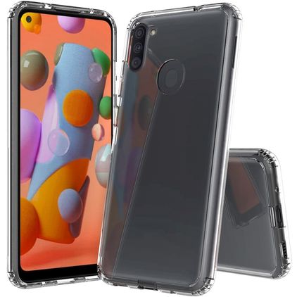 Mobigear Crystal Transparent Samsung Galaxy A11 Plastique rigide Coque arrière - Transparent