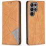 Mobigear Rhombus Slim Housse Samsung Galaxy S24 Ultra Etui - Cognac