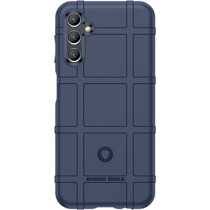Mobigear Rugged Shield Coque Samsung Galaxy A24 Coque arrière en TPU Souple Anti-Chocs - Bleu