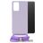 Mobilize Lanyard Gelly Samsung Galaxy A32 4G Coque avec cordon en TPU Souple - Pastel Purple