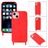Mobigear Lanyard iPhone 14 Plus Coque avec cordon en Silicone - Rouge