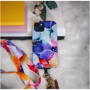 MIO Lanyard - Cordon de téléphone universel ajustable - Flowers