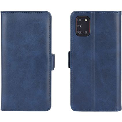 Mobigear Slim Magnet Housse Samsung Galaxy A31 Etui Porte-Monnaie - Bleu