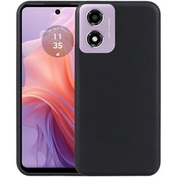 Mobigear Basics Coque Motorola Moto E14 Coque arrière en TPU Souple - Noir