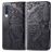 Mobigear Butterfly Housse Samsung Galaxy A70 Etui Porte-Monnaie - Noir