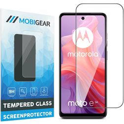 Mobigear Premium Motorola Moto E14 Verre trempé Protection d'écran - Compatible Coque - Noir