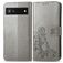 Mobigear Clover Google Pixel 6a Étui Portefeuille - Gris